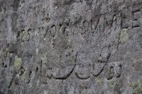 Dwarfie stone - persian graffiti